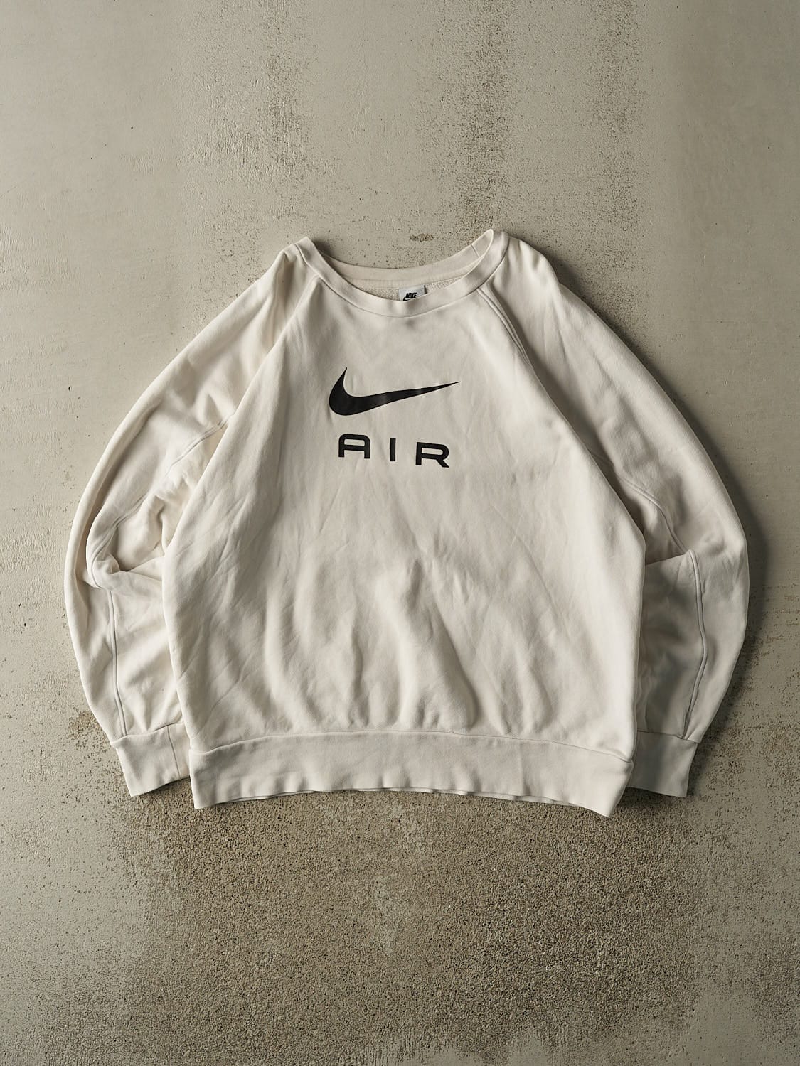 Vintage Y2K Beige Nike Air Crewneck (L/XL)