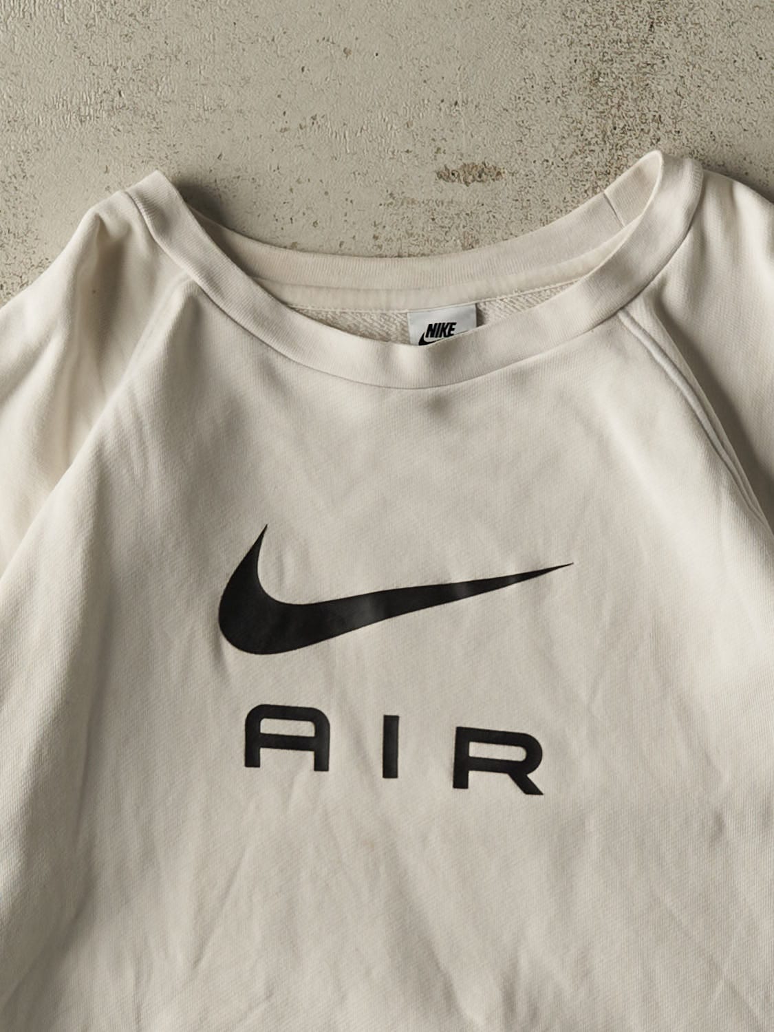 Vintage Y2K Beige Nike Air Crewneck (L/XL)