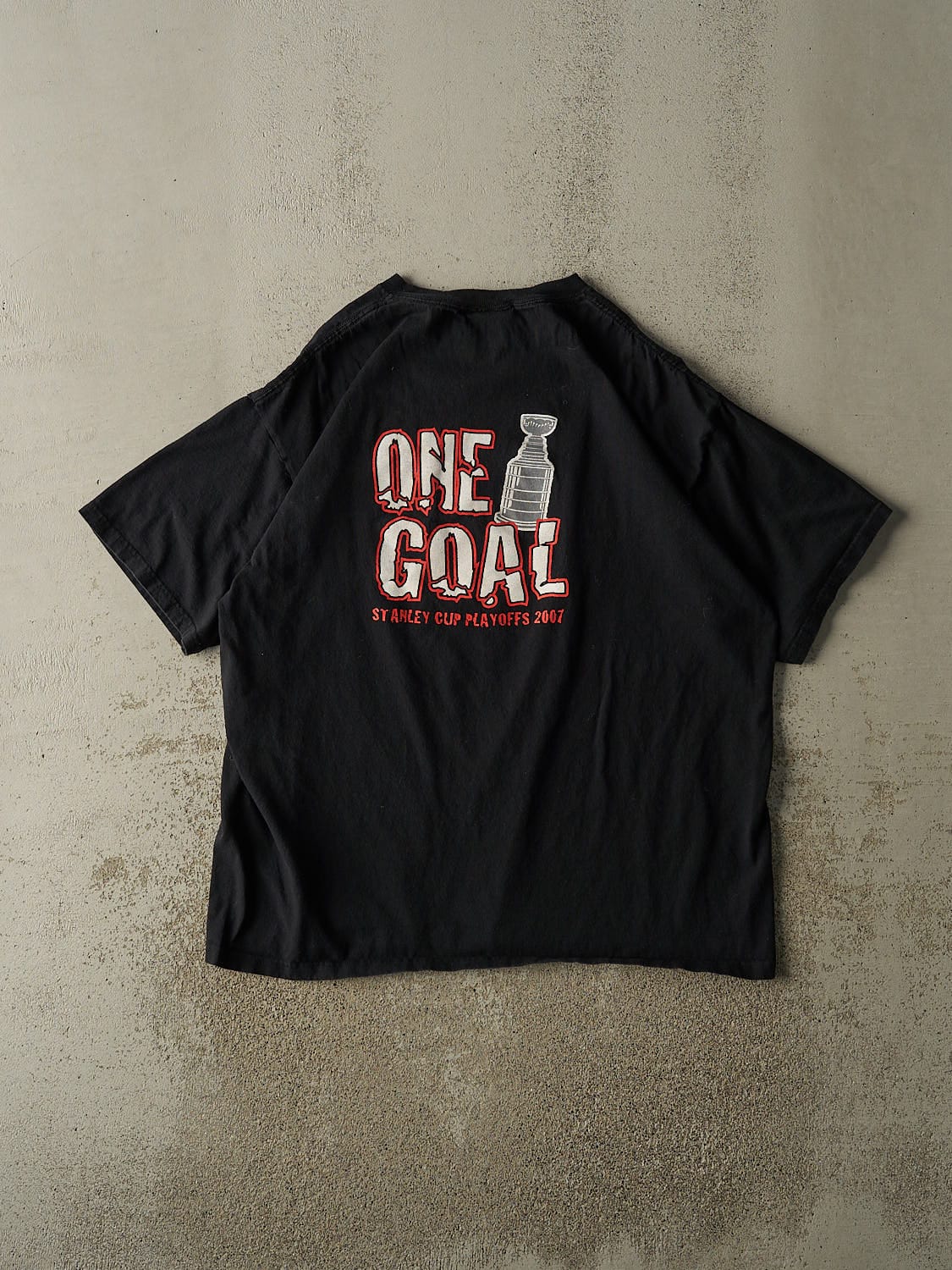 Vintage 07' Black New Jersey Devils Stanley Cup Tee (XL/XXL)