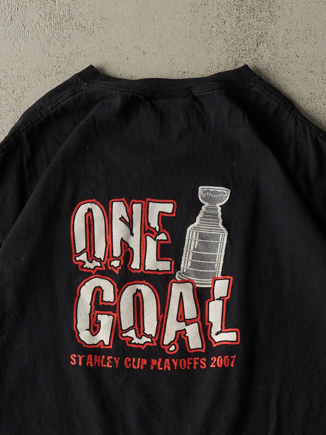 Vintage 07' Black New Jersey Devils Stanley Cup Tee (XL/XXL)