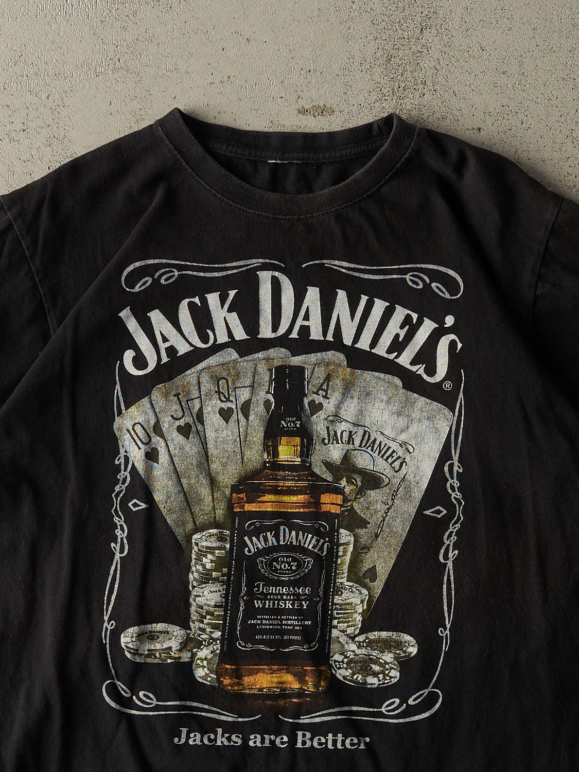 Vintage Y2K Black Jack Daniels Tee (M/L)