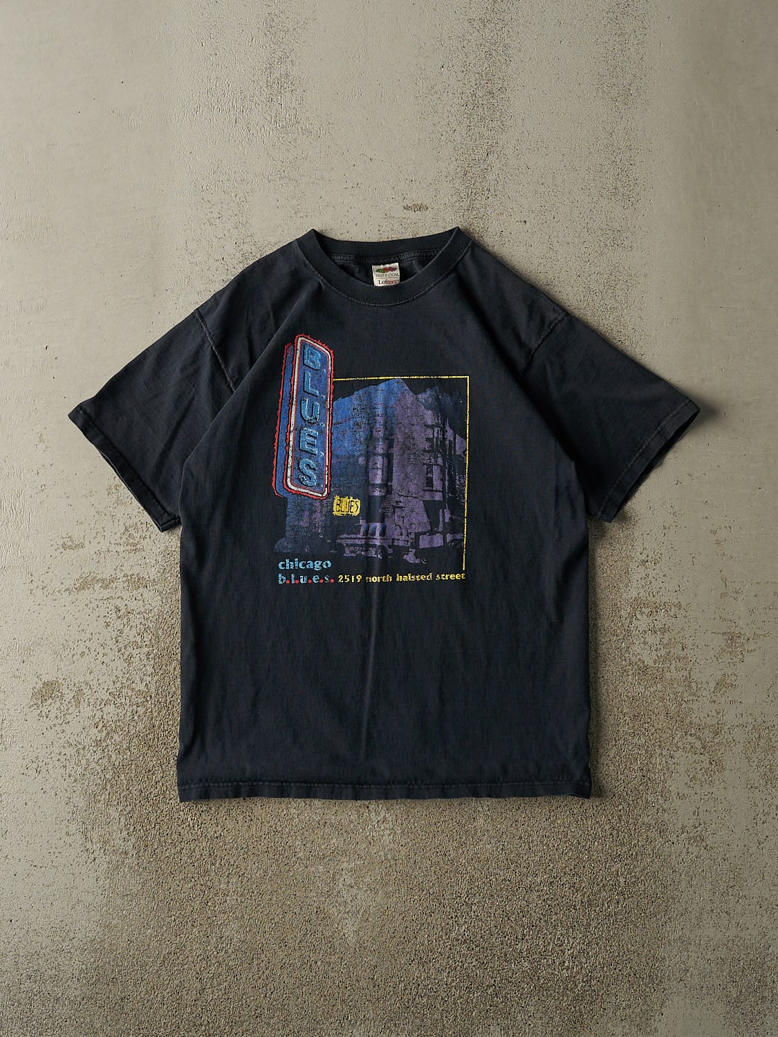 Vintage Y2K Navy Blue Chicago Blues Tee (M/L)