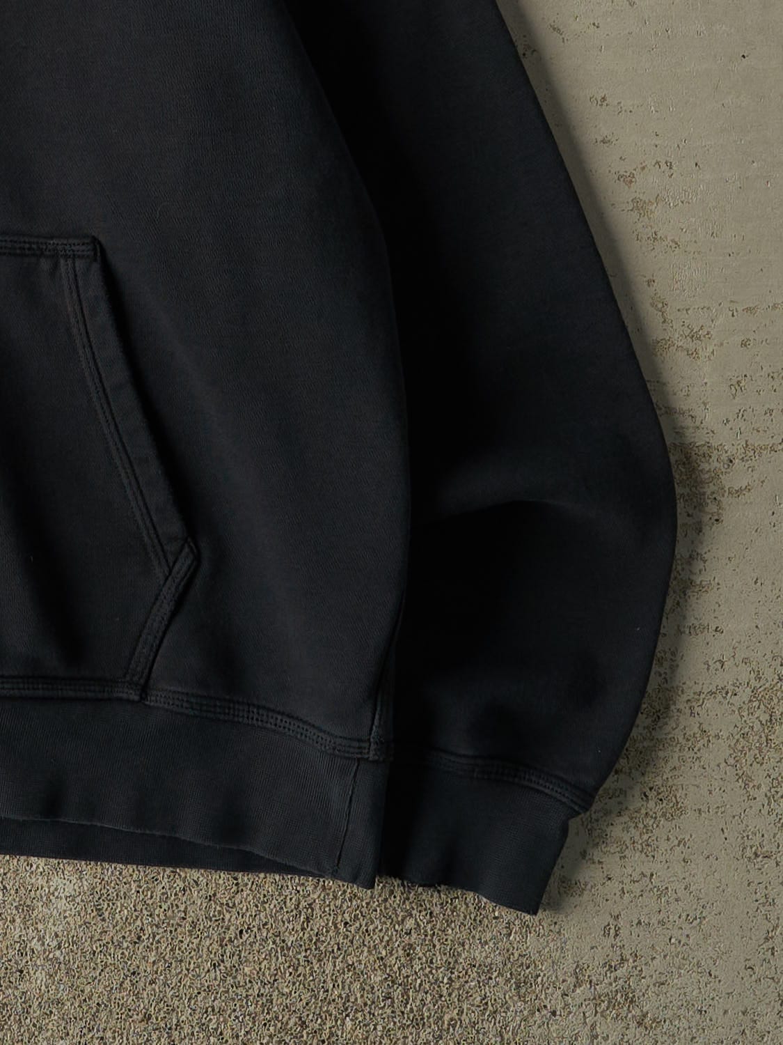 Vintage Y2K Faded Black Nike Embroidered Hoodie (S/M)