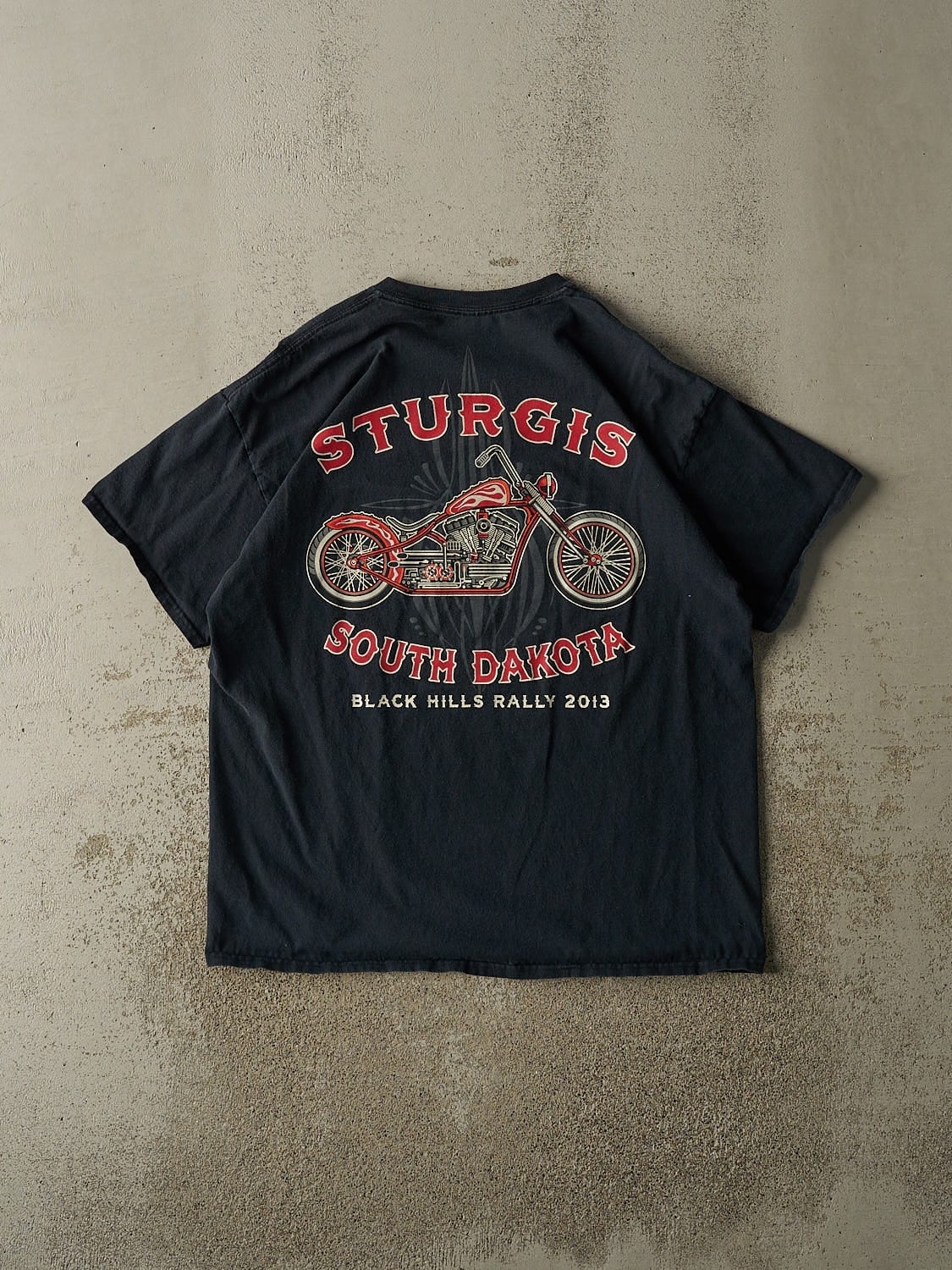 Vintage 13' Faded Black Sturgis Bike Week Tee (L/XL)
