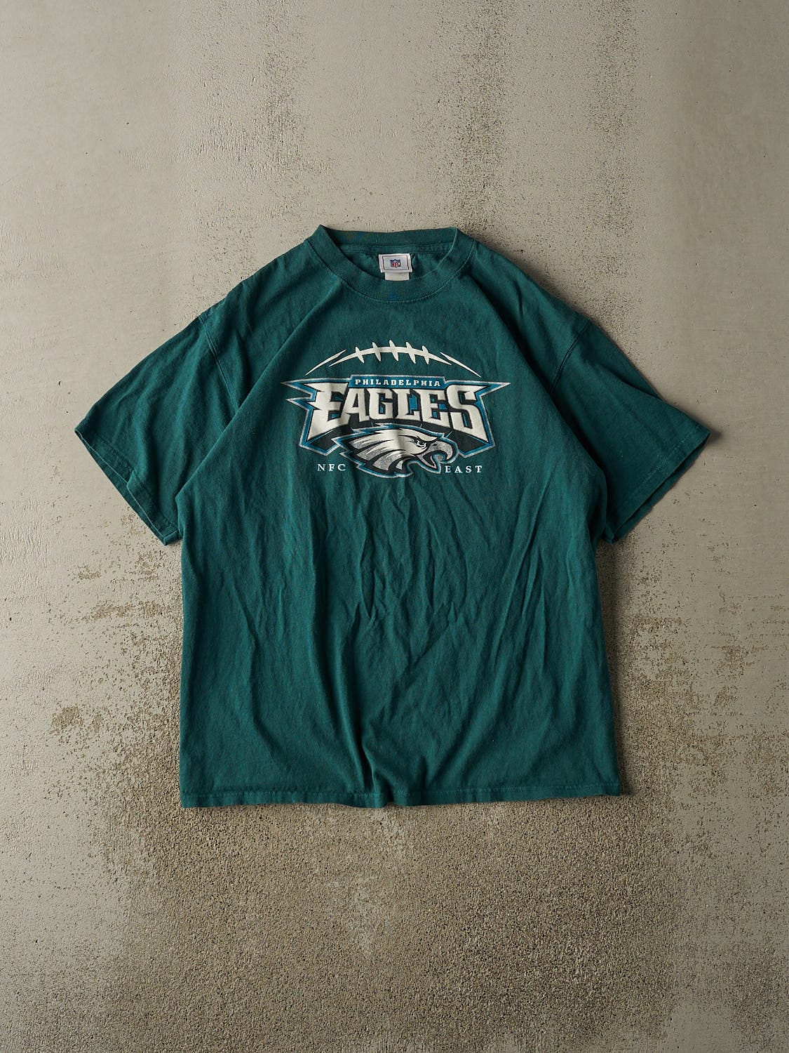 Vintage 90s Teal Philadelphia Eagles Tee (L/XL)