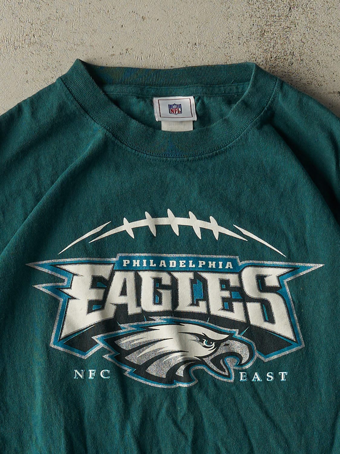 Vintage 90s Teal Philadelphia Eagles Tee (L/XL)