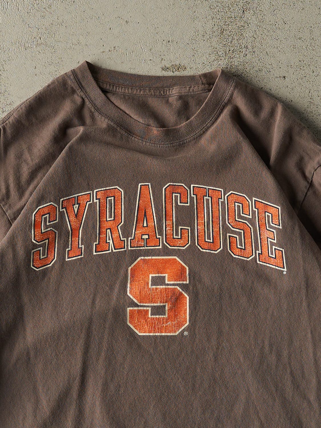 Vintage Y2K Charcoal Grey Syracuse University Long Sleeve (M)