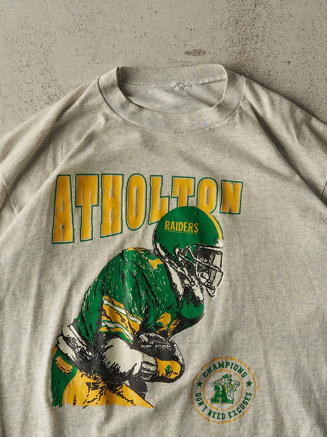 Vintage 80s Heather Grey Atholton Champions Tee (L/XL)