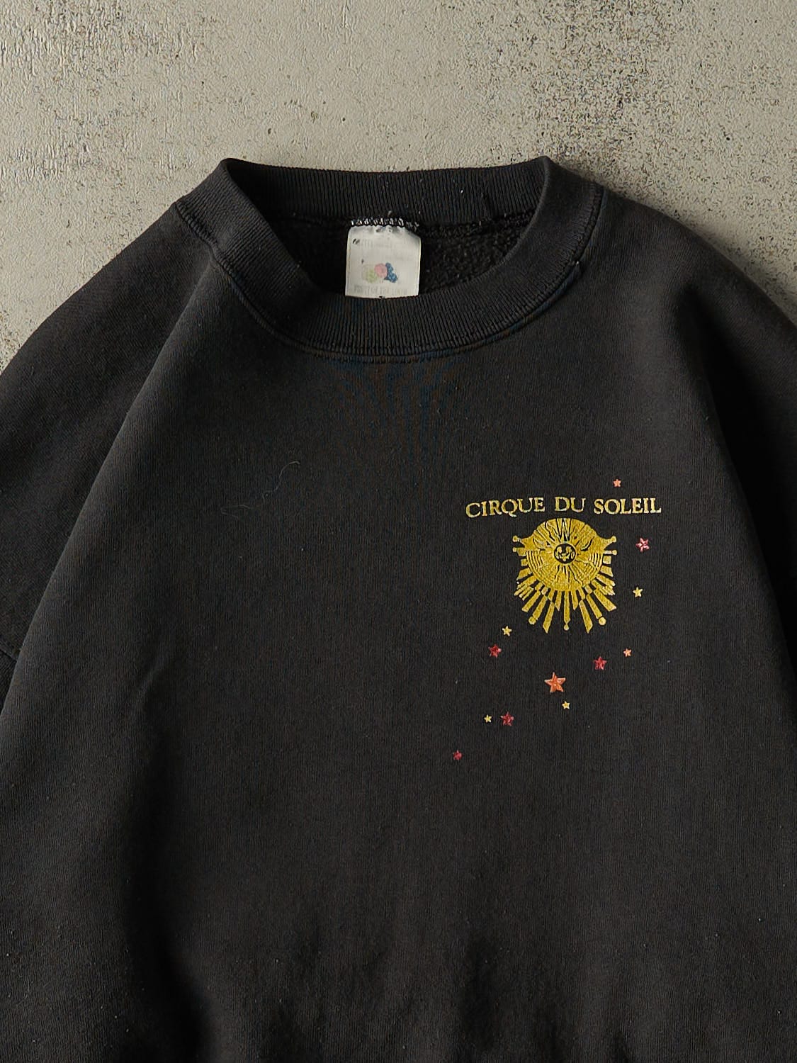 Vintage 92' Faded Black Cirque Du Soleil Japan Crewneck (M/L)