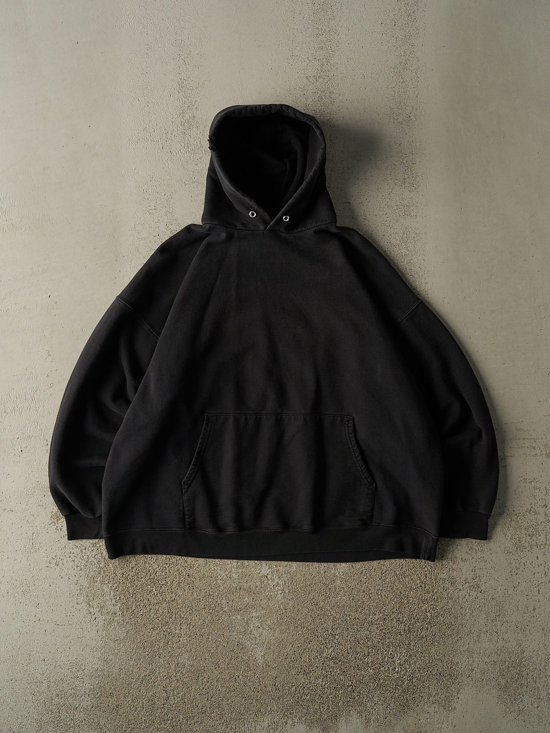 Vintage 90s Black Blank Hoodie (XL)