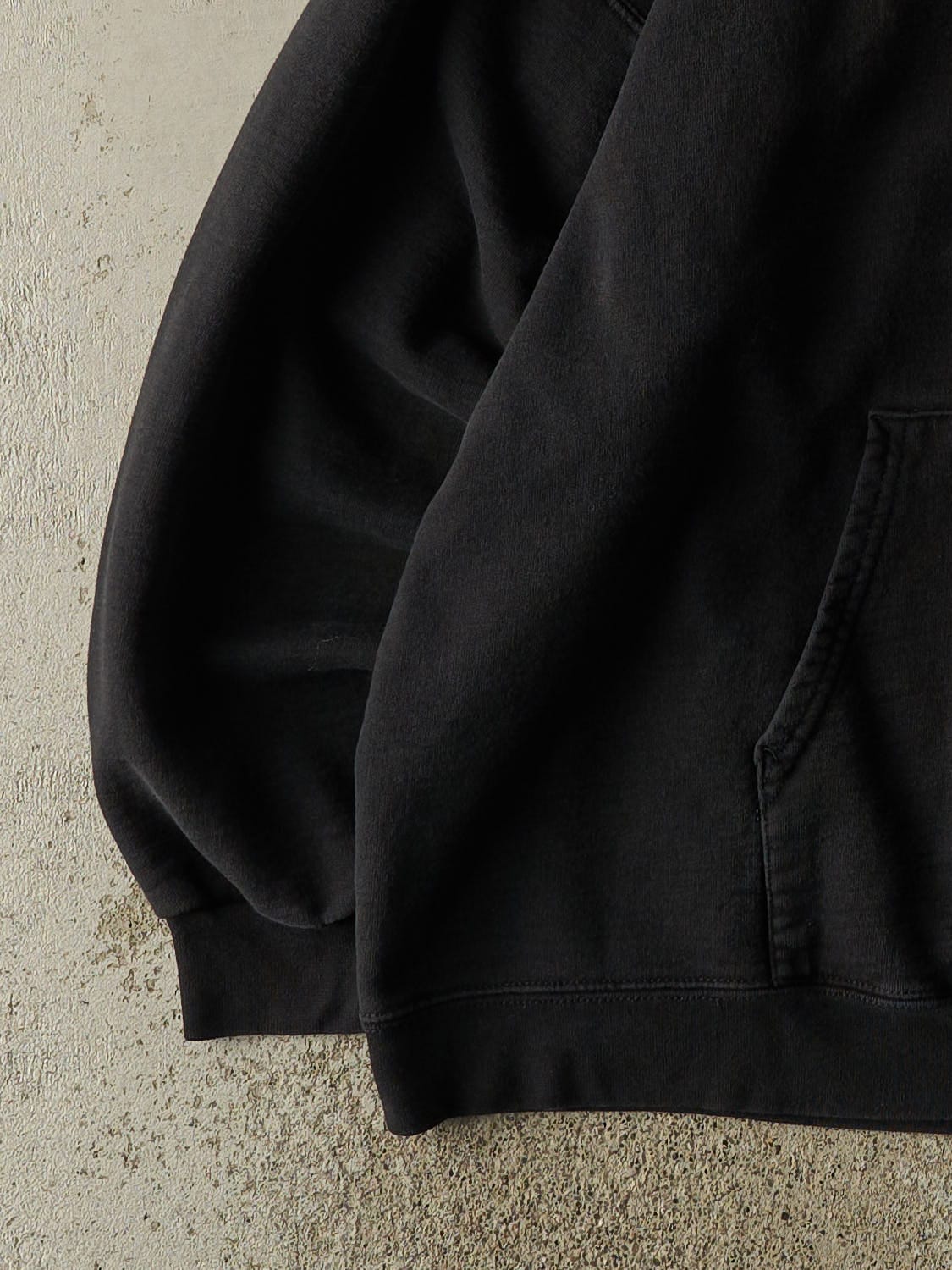 Vintage 90s Black Blank Hoodie (XL)