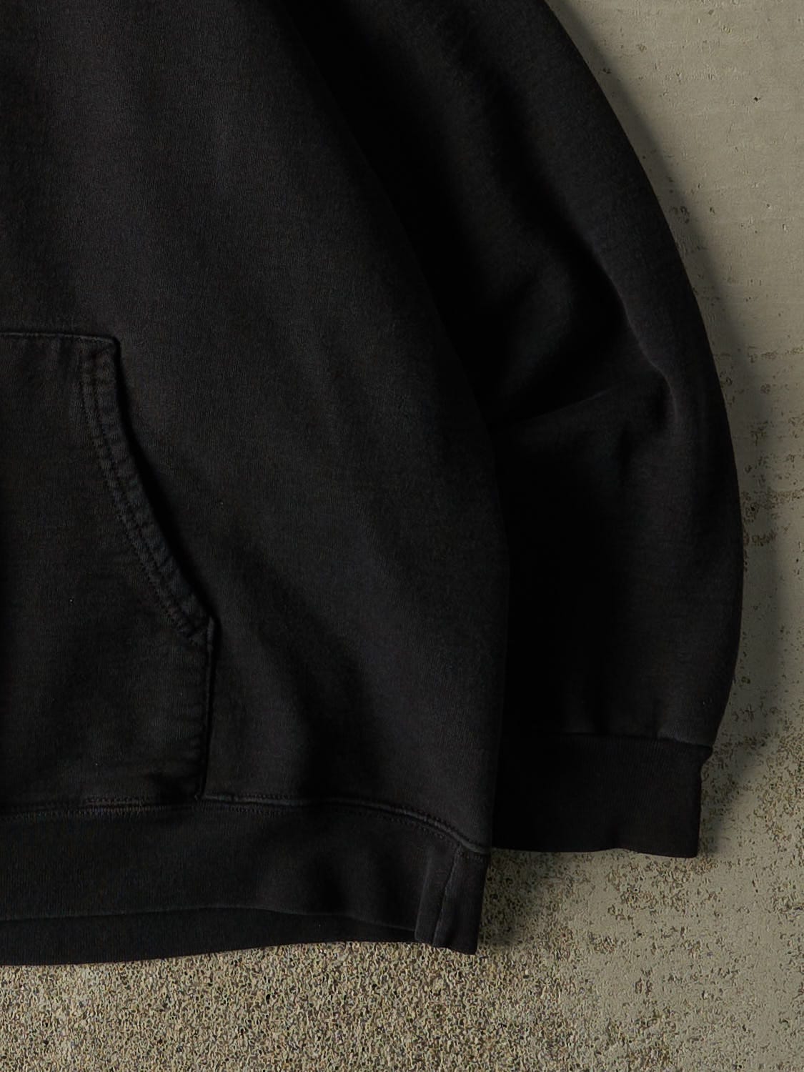 Vintage 90s Black Blank Hoodie (XL)