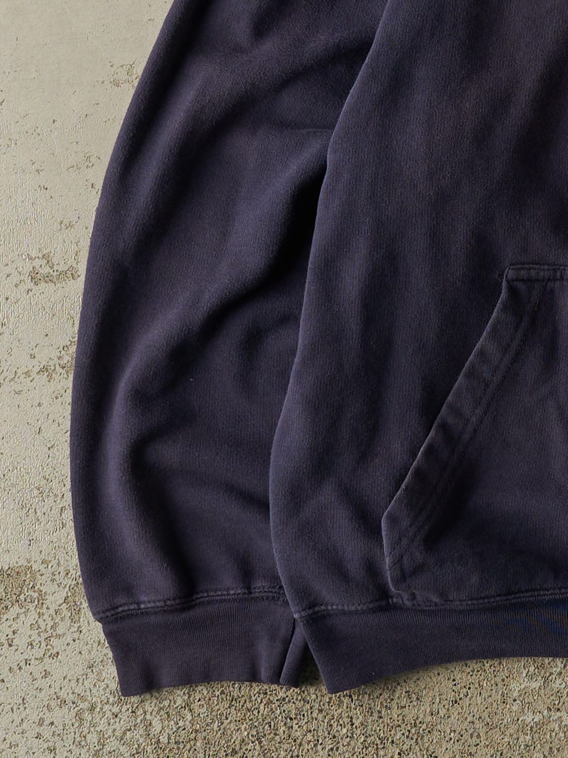 Vintage Y2K Sun Faded Navy Penn State University Embroidered Hoodie (M)