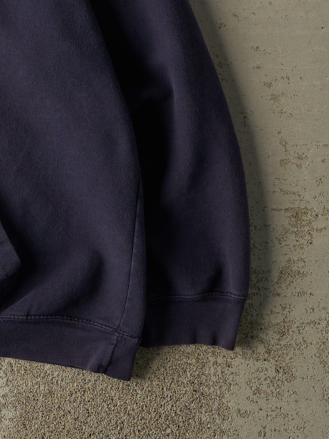 Vintage Y2K Sun Faded Navy Penn State University Embroidered Hoodie (M)