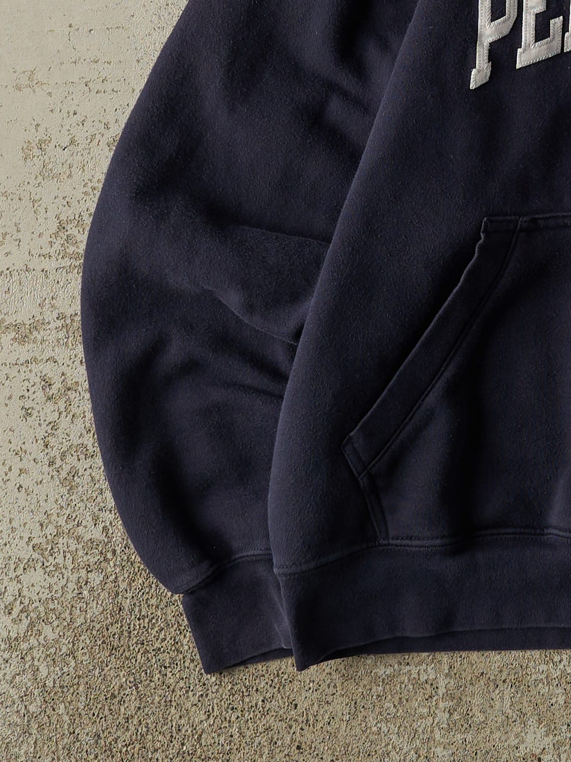 Vintage Y2K Navy Blue Penn State University Embroidered Hoodie (M)
