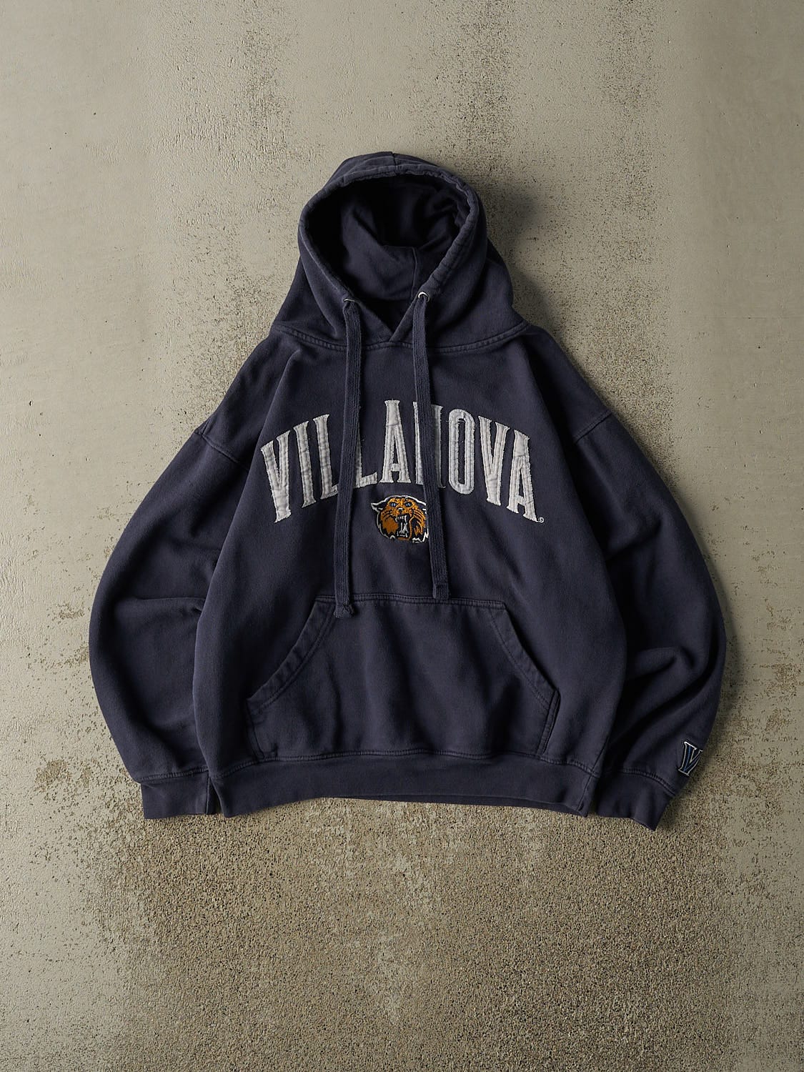 Vintage Y2K Navy Blue Villanova University Embroidered Hoodie (XXS/XS)