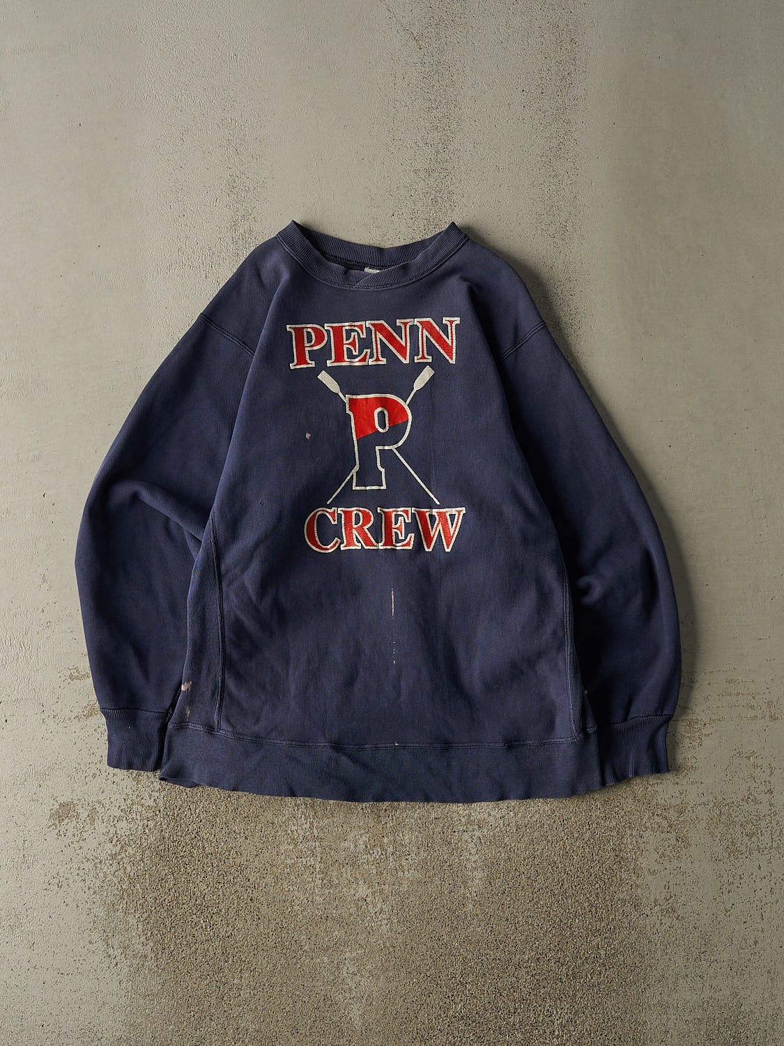 Vintage 90s Navy Blue Penn Crew Crewneck (XL/XXL)