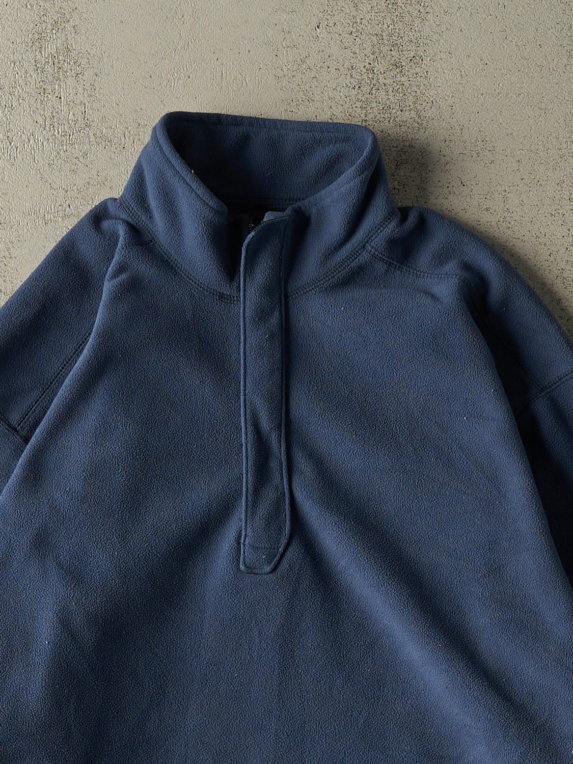 Vintage Y2K Slate Blue Gap Quarter Zip Fleece (XL)
