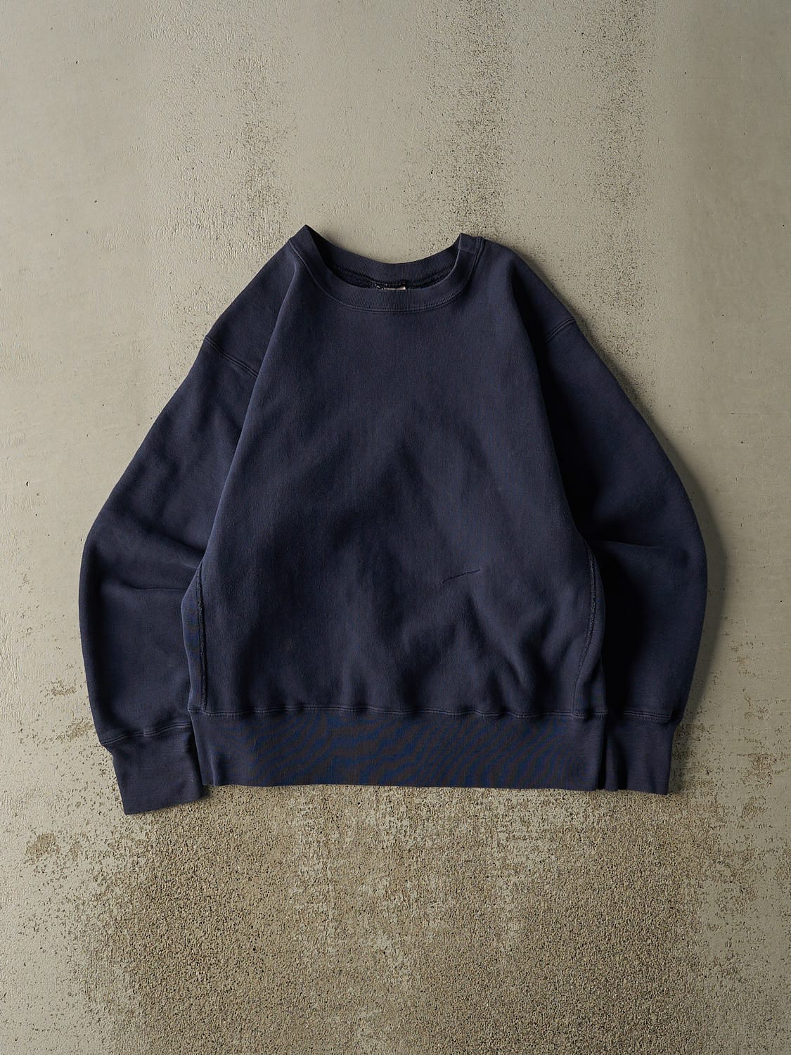 Vintage 90s Navy Blue Blank Crewneck (S/M)