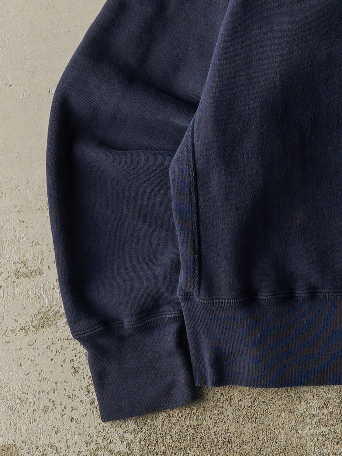 Vintage 90s Navy Blue Blank Crewneck (S/M)