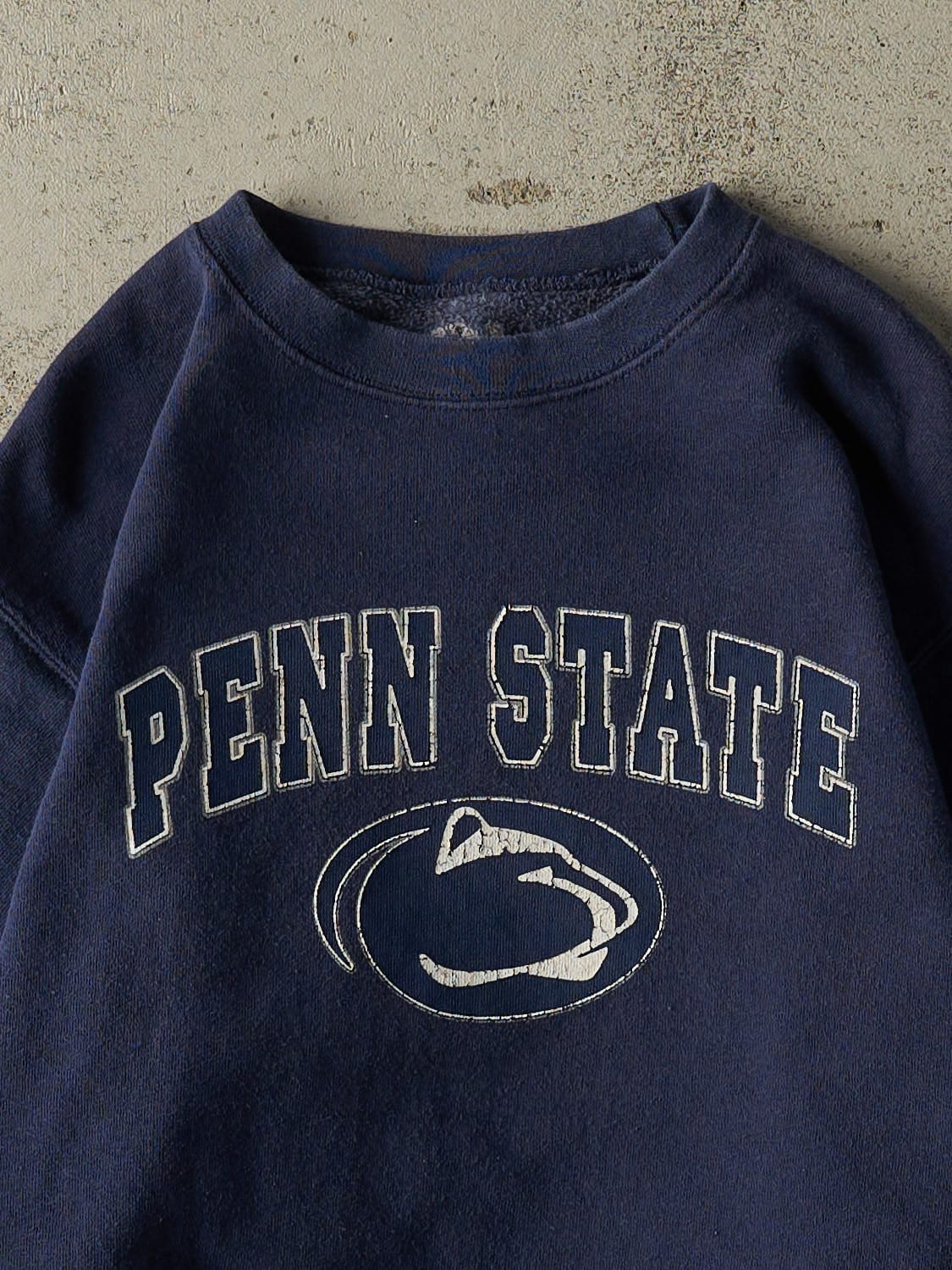 Vintage Y2K Navy Blue Penn State University Crewneck (XS)
