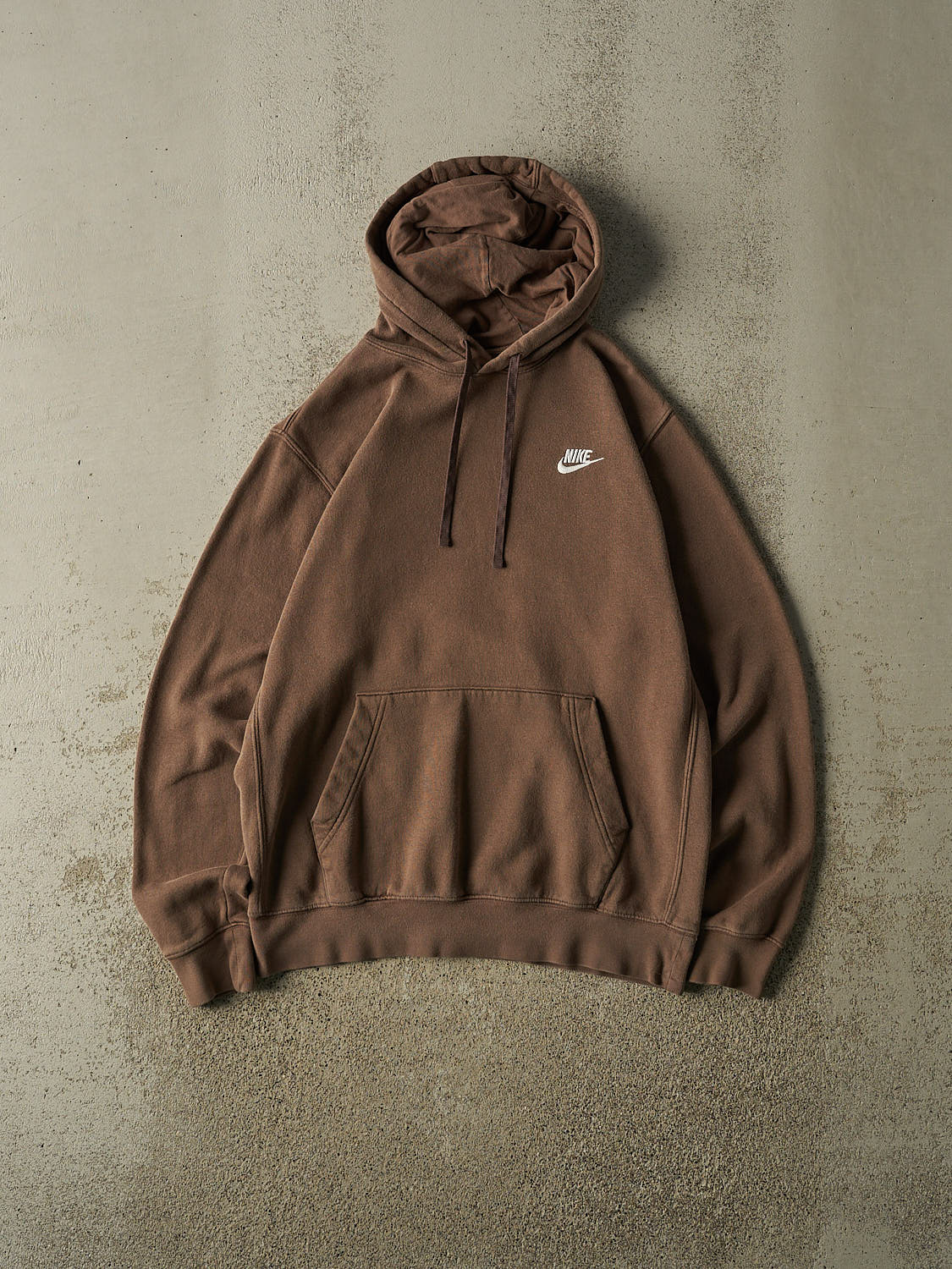 Vintage Y2K Brown Nike Hoodie (L)