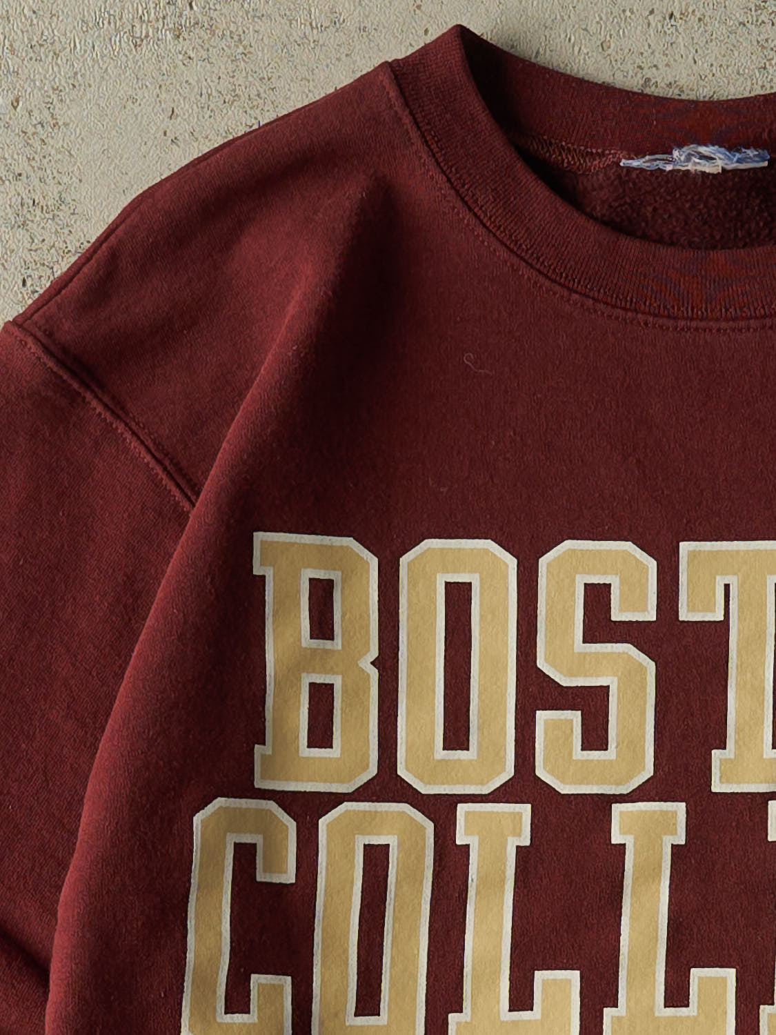 Vintage Y2K Burgundy Boston College Champion Crewneck (S/M)