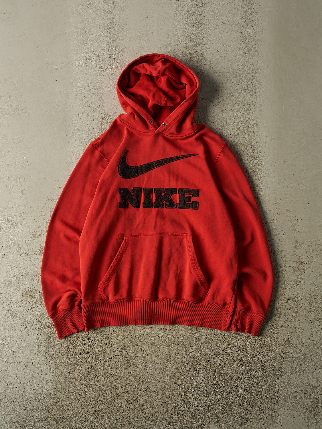 Vintage Y2K Red Nike Embroidered Hoodie (S/M)