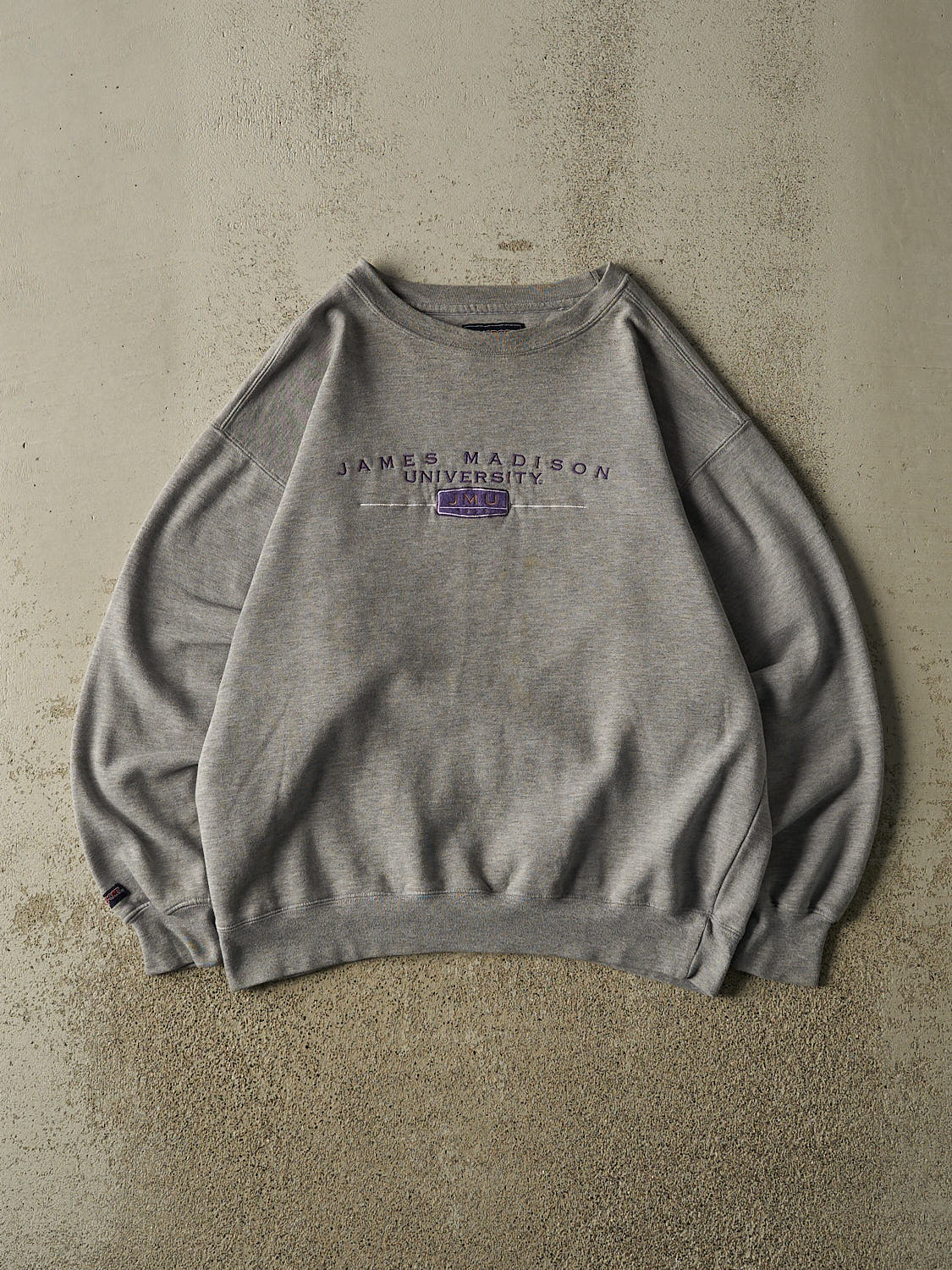 Vintage 90s Grey James Madison University Crewneck (M)