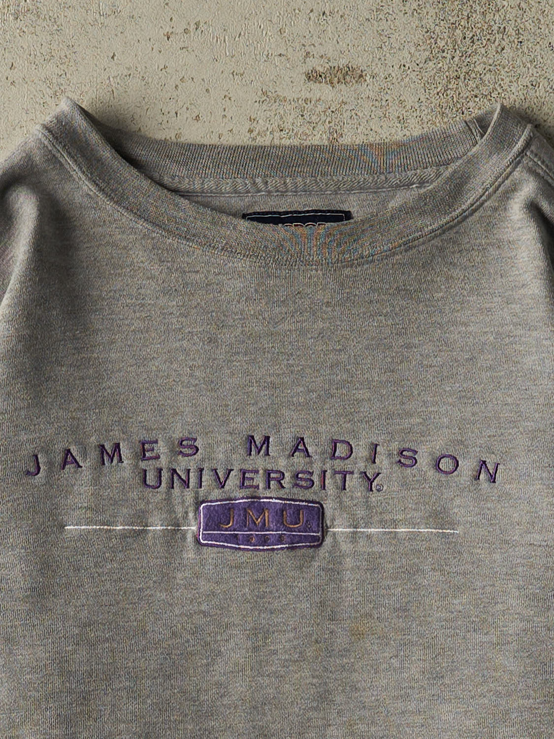 Vintage 90s Grey James Madison University Crewneck (M)