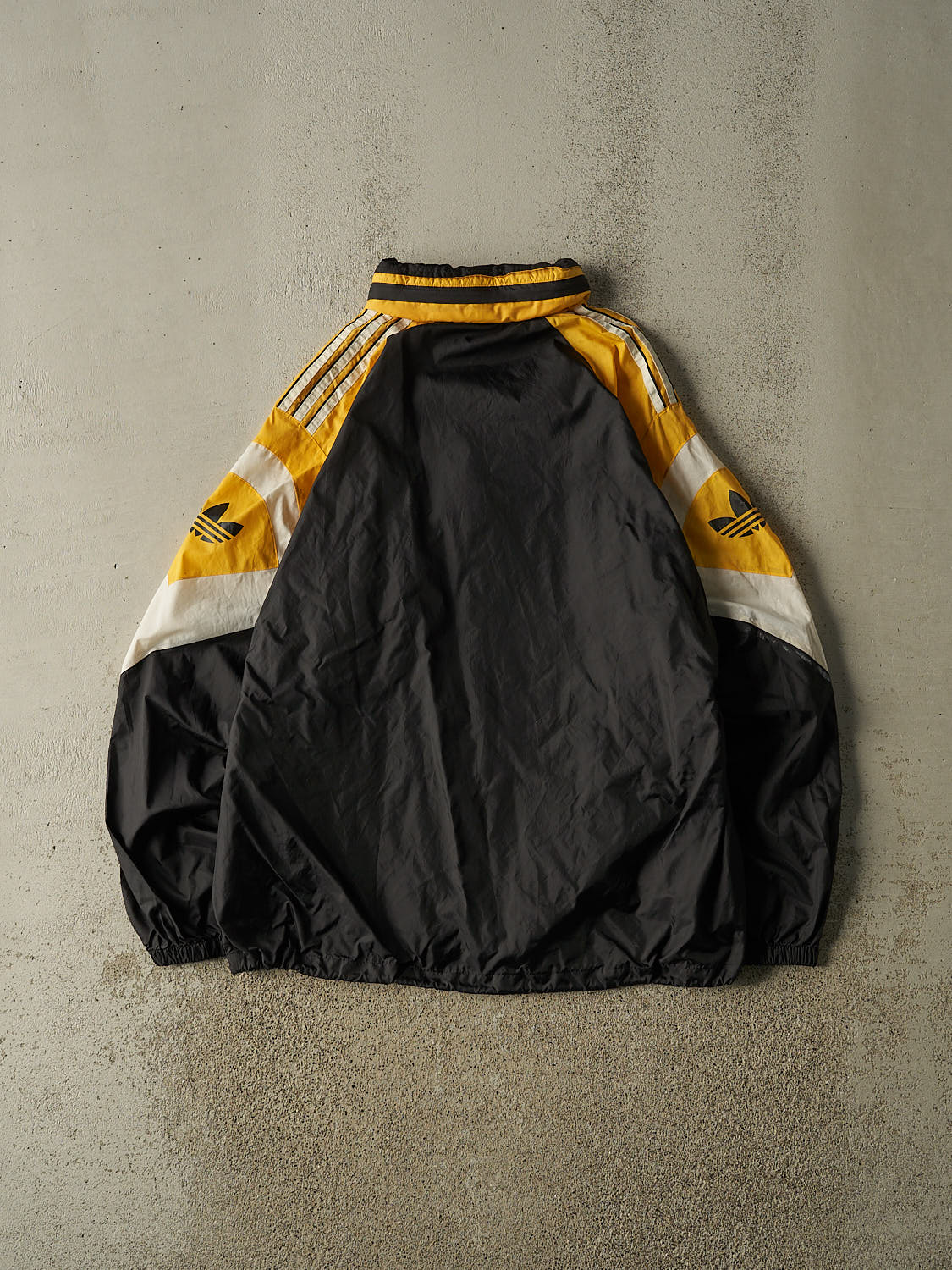 Vintage 90s Black Adidas Windbreaker Jacket (L/XL)