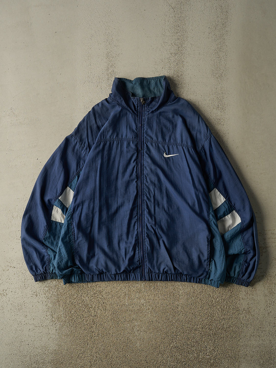 Vintage 90s Navy Blue Nike Windbreaker Jacket (XL/XXL)