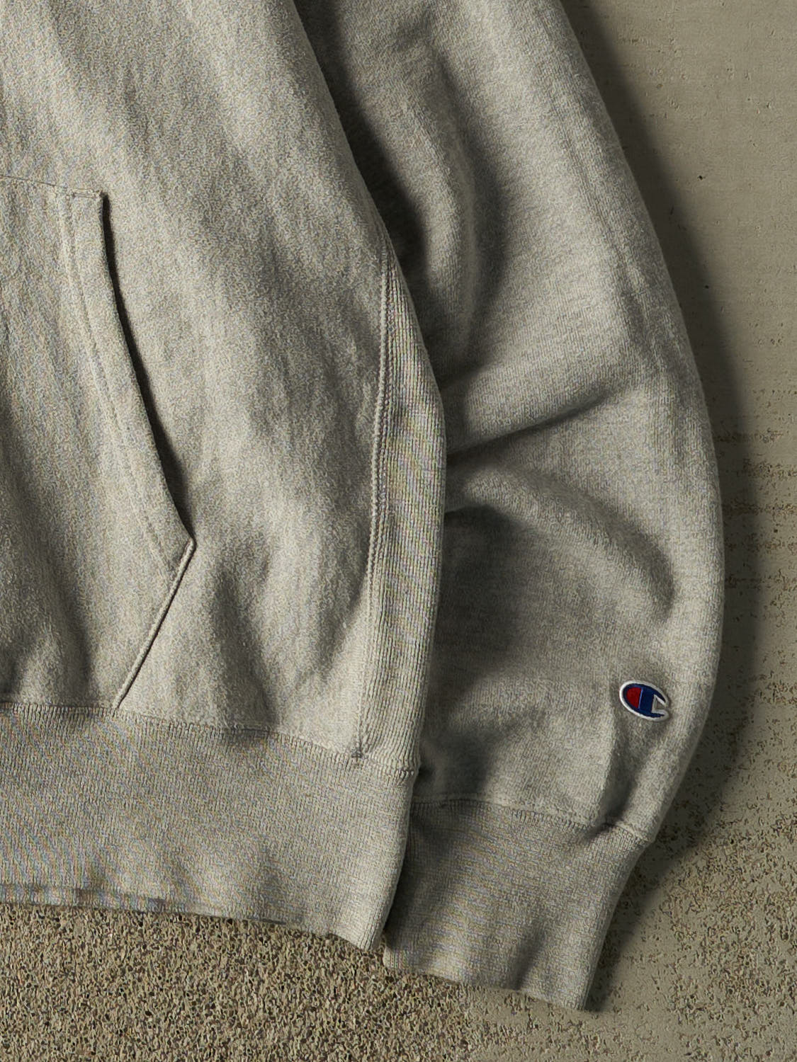 Vintage Y2K Grey Champion Reverse Weave Eastern Hoodie (XL/XXL)