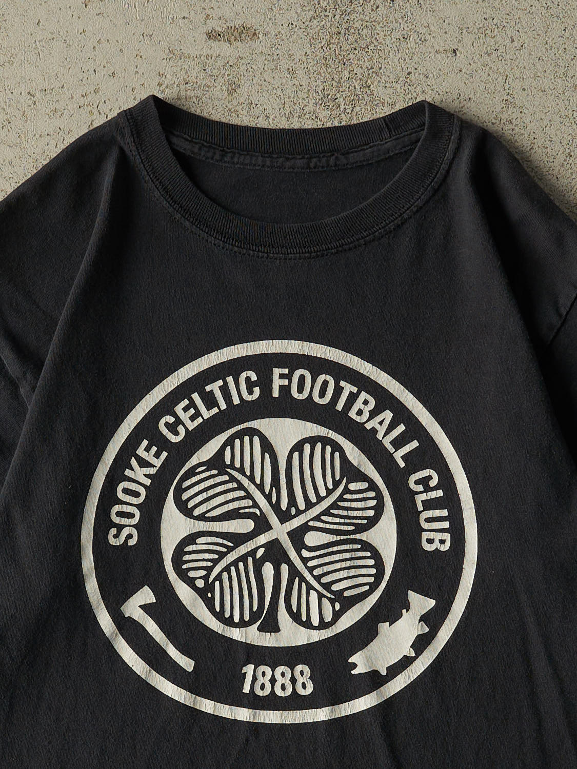 Vintage Y2K Black Sooke Celtic FC Tee (S/M)