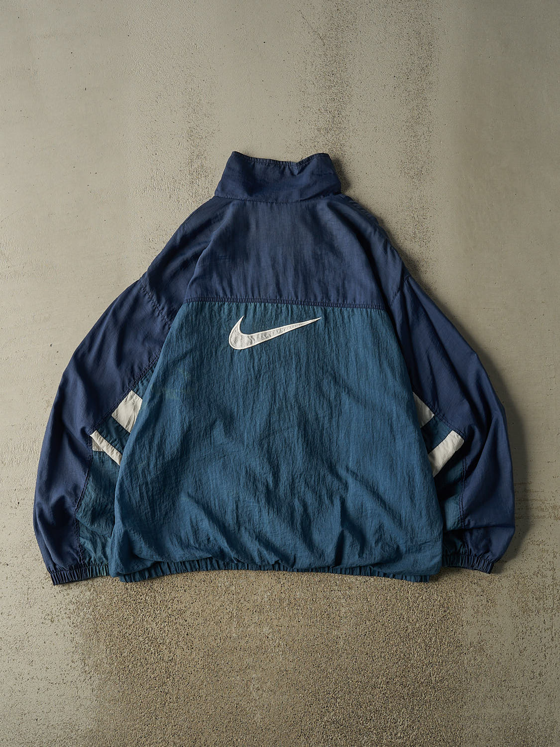 Vintage 90s Navy Blue Nike Windbreaker Jacket (XL/XXL)