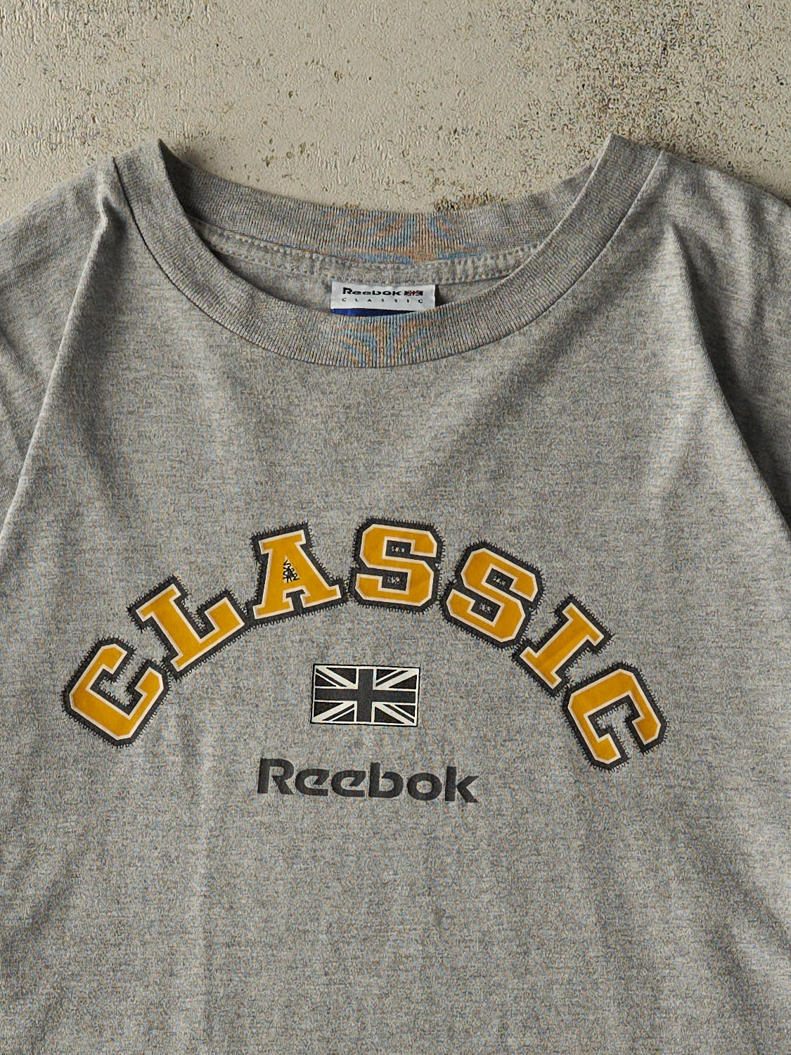 Vintage 90s Grey Reebok Classic Logo Tee (XL)