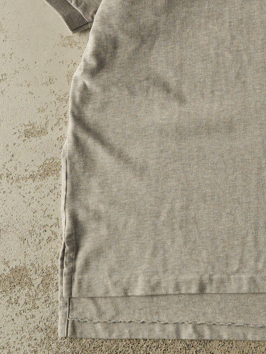 Vintage 90s Grey Polo Quarter Button Tee (XL/XXL)
