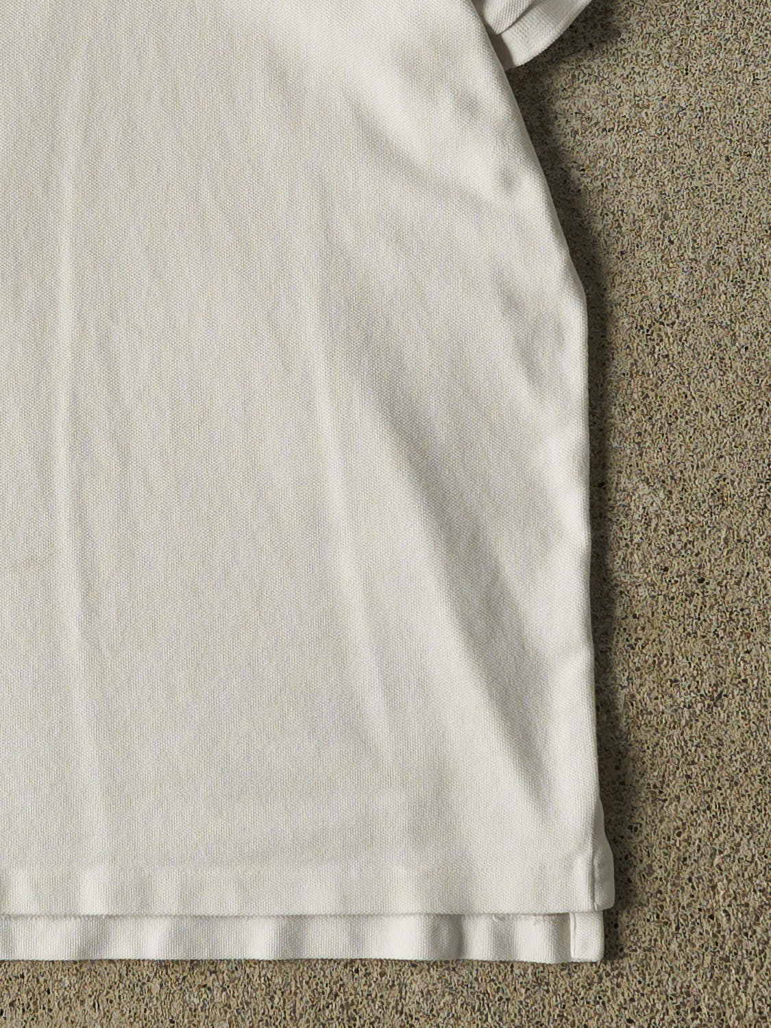 Vintage Y2K White Polo Quarter Button Tee (S/M)
