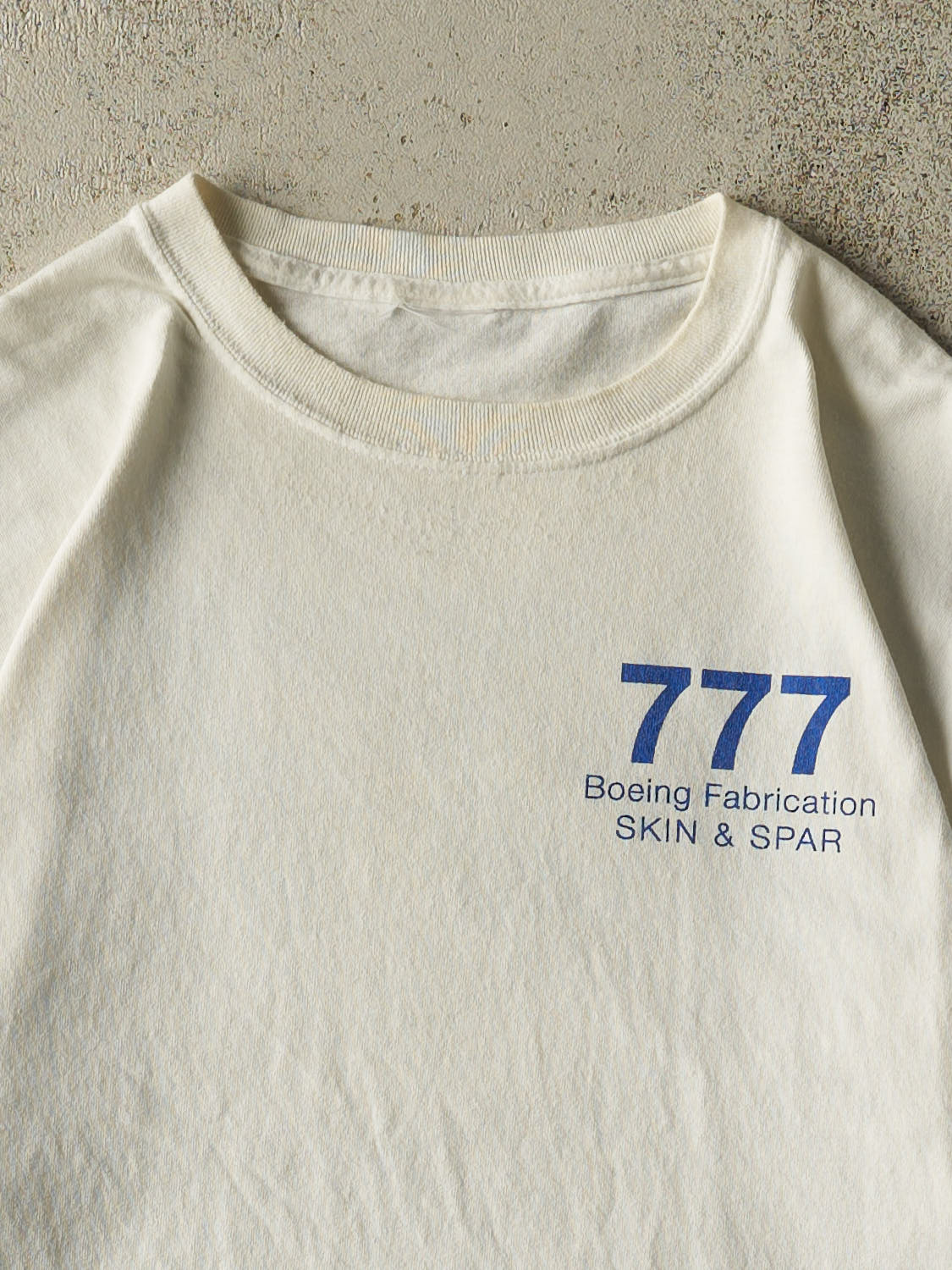 Vintage 90s White Boeing 777 Tee (L/XL)