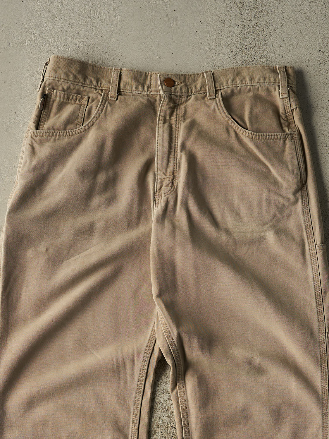 Vintage Y2K Beige Carhartt Fire Resistant Work Pants (34x33.5)