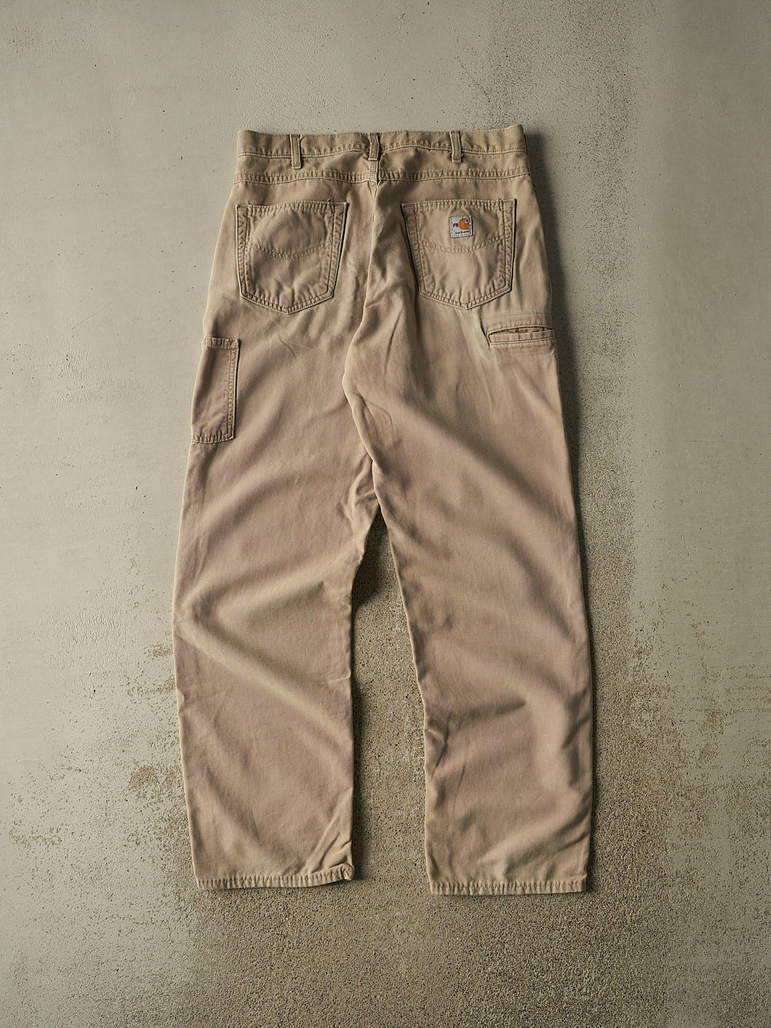 Vintage Y2K Beige Carhartt Fire Resistant Work Pants (34x33.5)