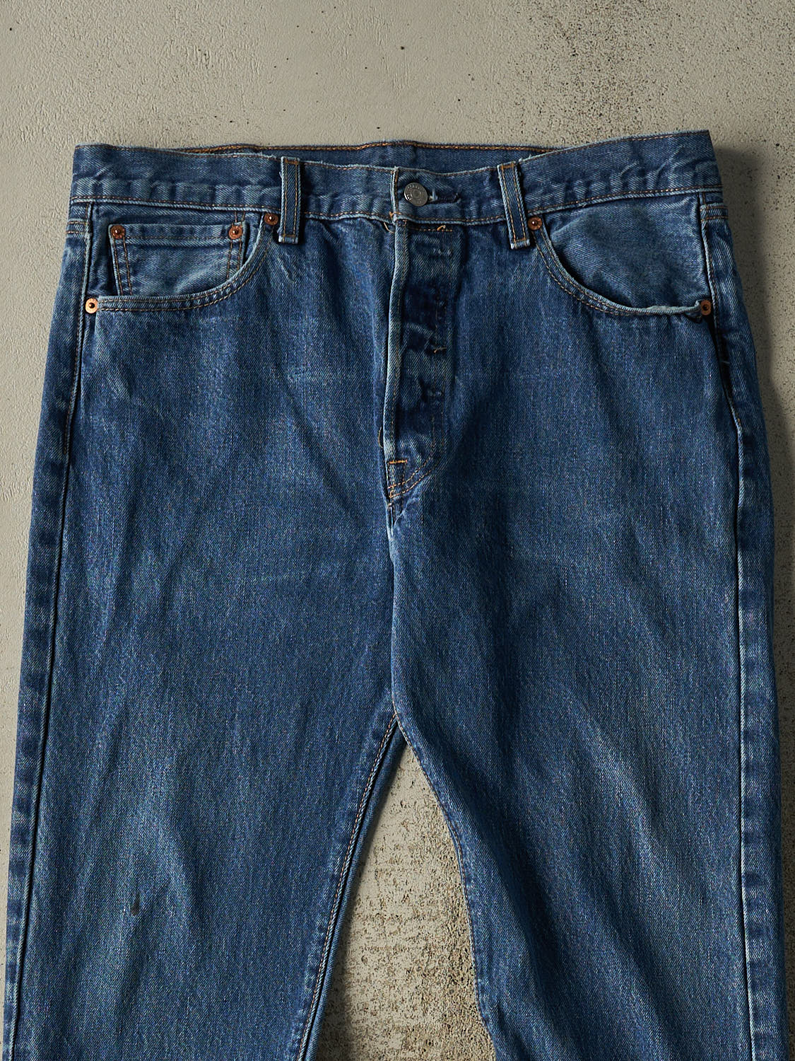 Vintage 90s Dark Wash Levi's 501 Jeans (34x30.5)
