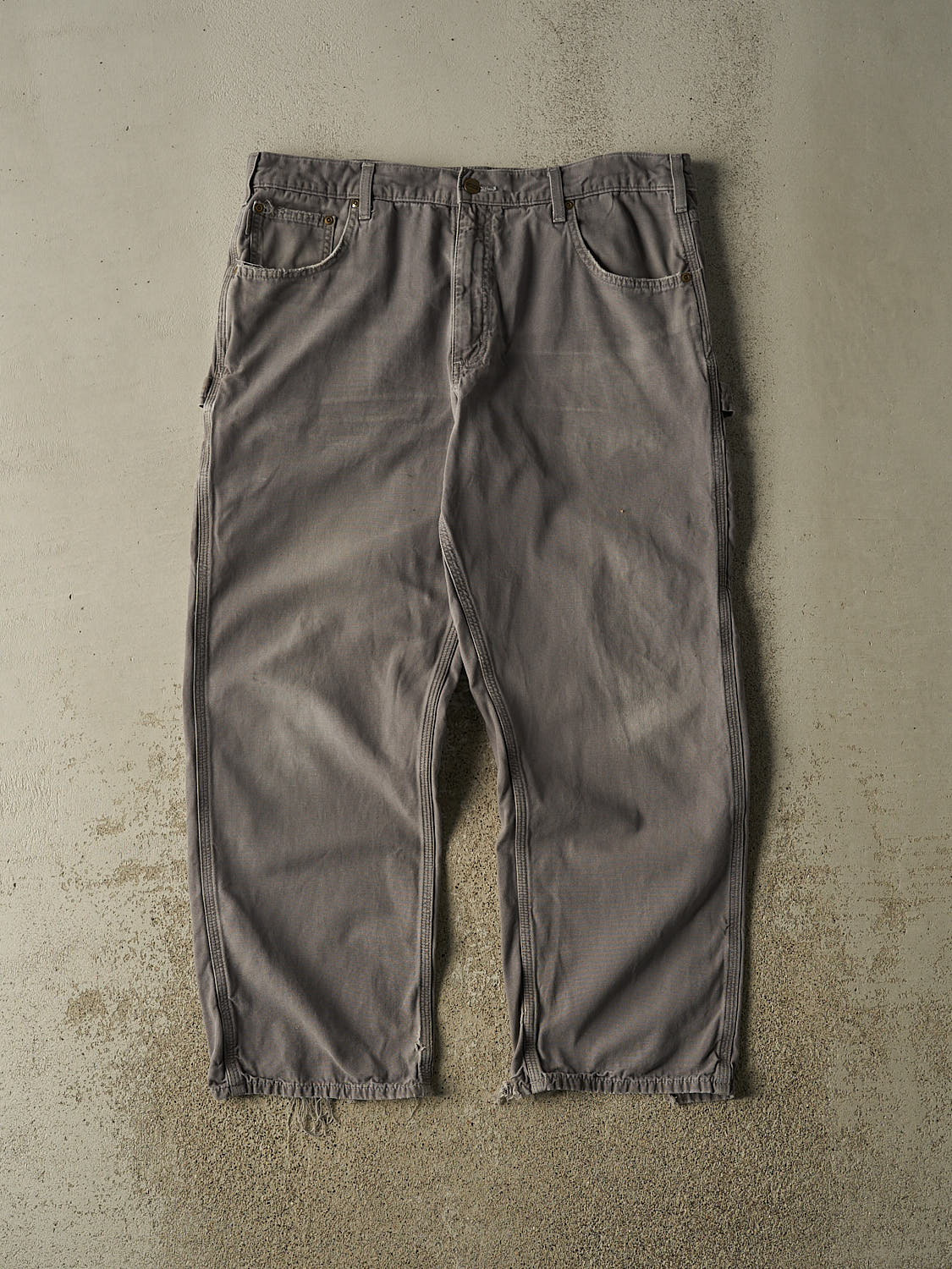 Vintage 90s Grey Carhartt Carpenter Pants (37x29)