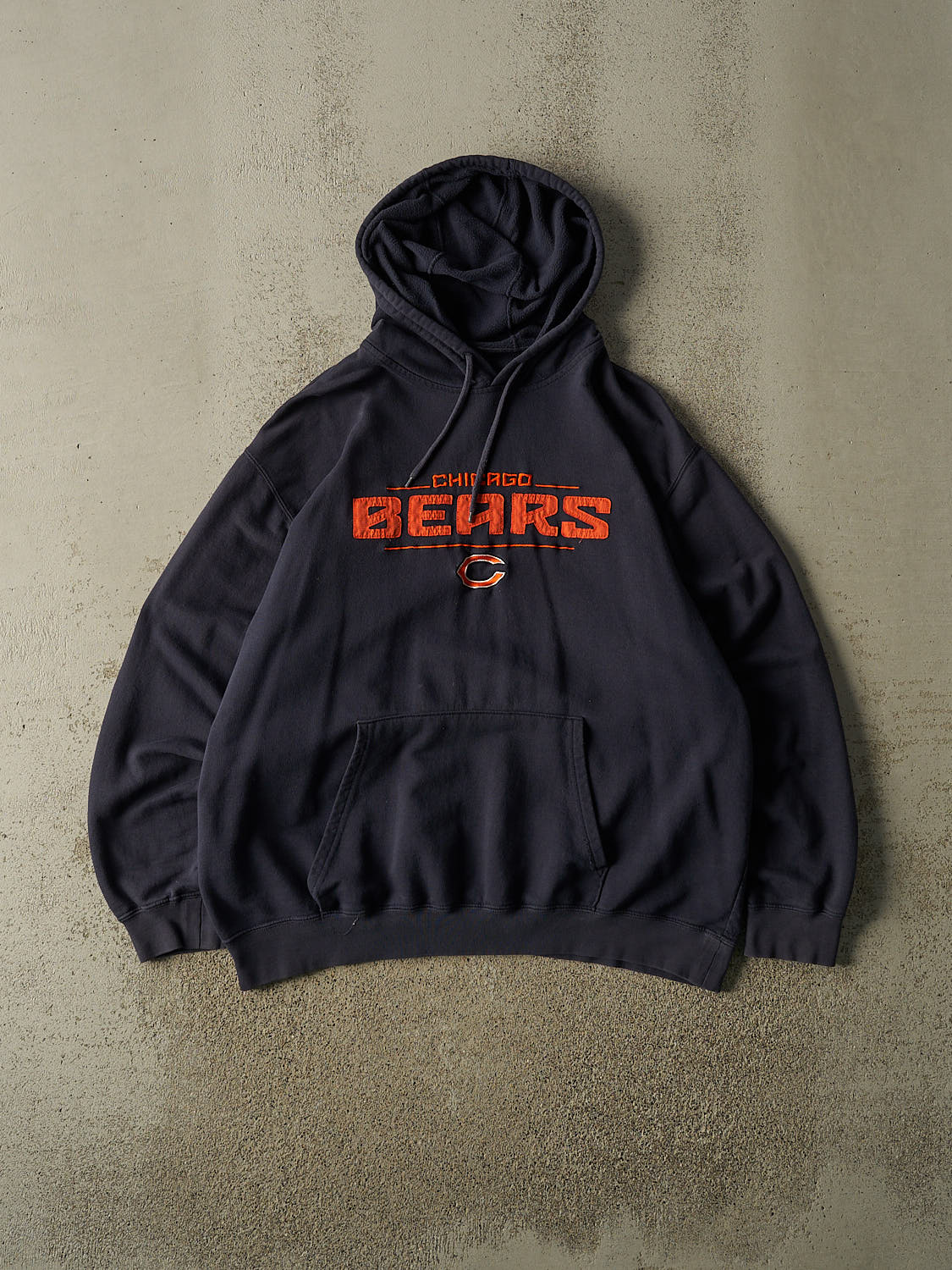 Vintage 90s Navy Blue Chicago Bears Hoodie (L/XL)
