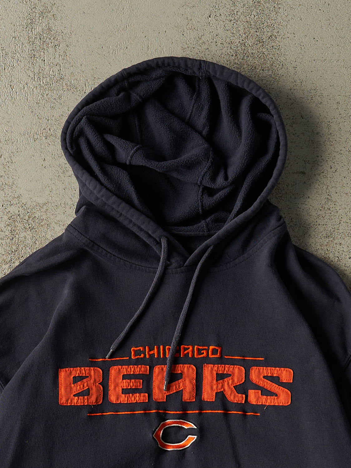 Vintage 90s Navy Blue Chicago Bears Hoodie (L/XL)