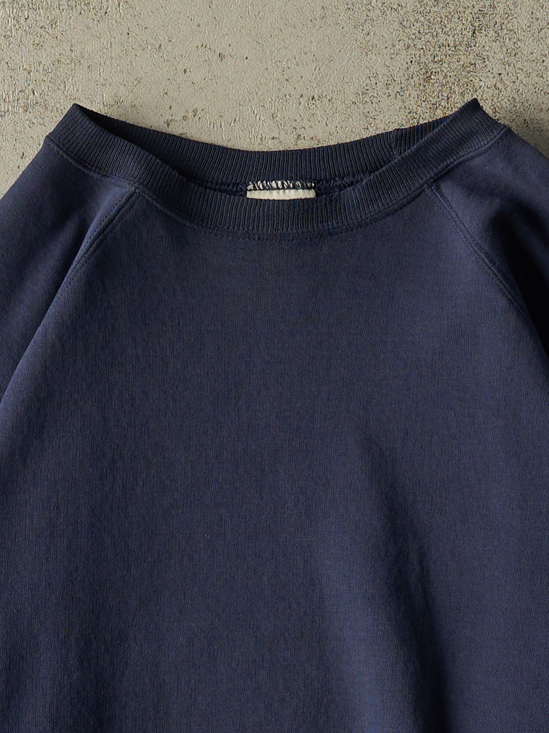 Vintage 90s Navy Blue Blank Crewneck (L)