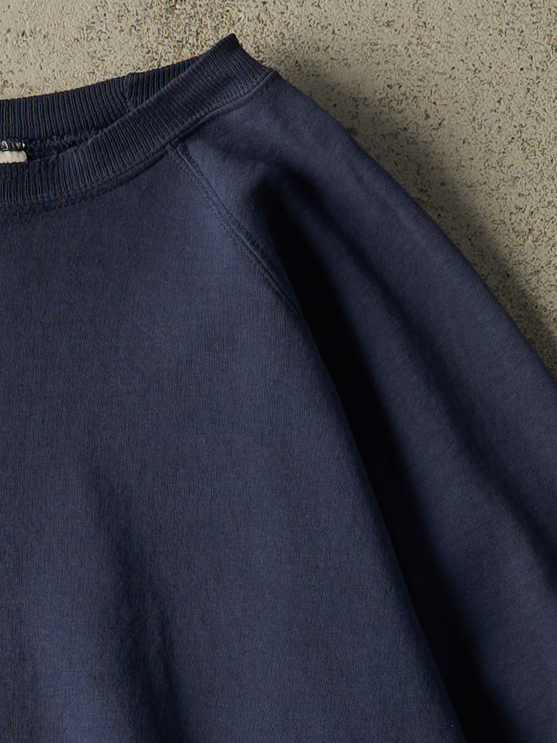 Vintage 90s Navy Blue Blank Crewneck (L)