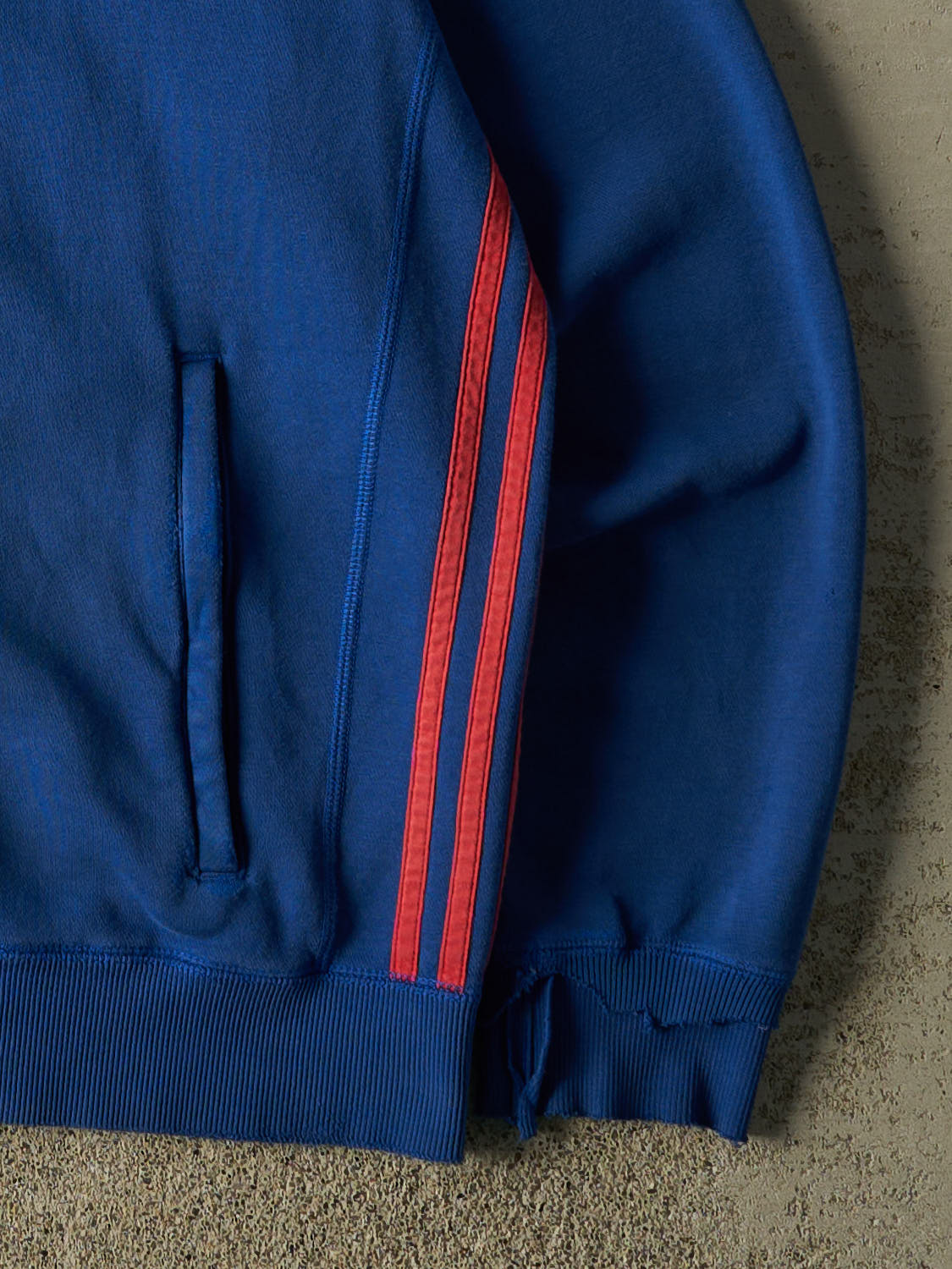 Vintage Y2K Blue Adidas x Manchester United Zip Up Hoodie (M/L)