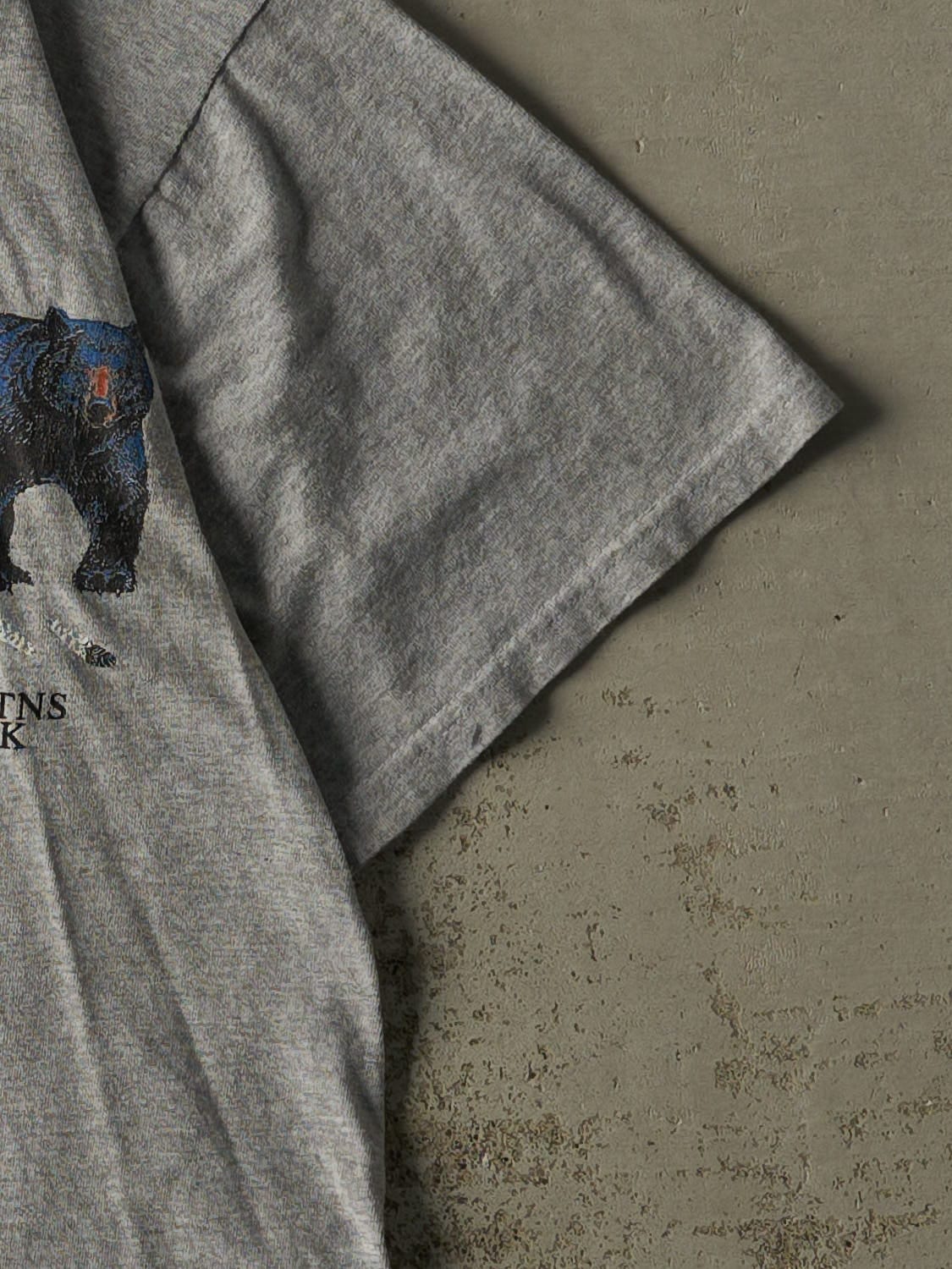 Vintage Y2K Grey Great Smoky Mountains National Park Tee (L)