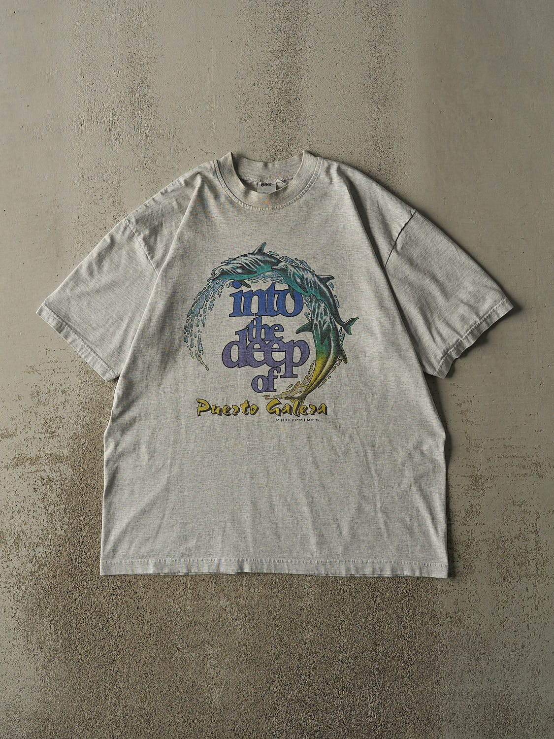 Vintage 90s Heather Grey Into the Deep Tee (XL)